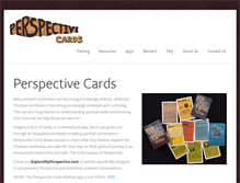 Tablet Screenshot of perspectivecards.com